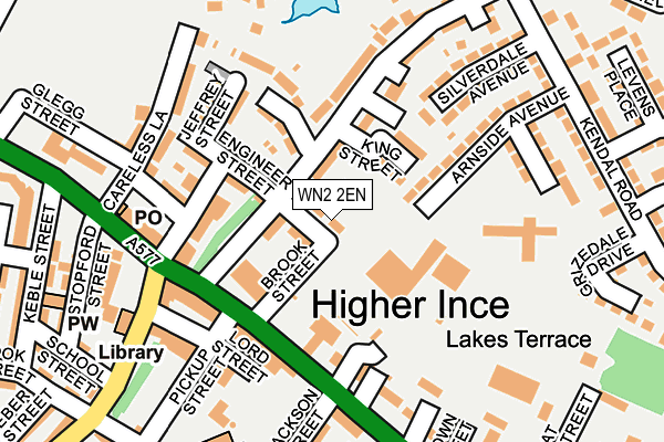 WN2 2EN map - OS OpenMap – Local (Ordnance Survey)