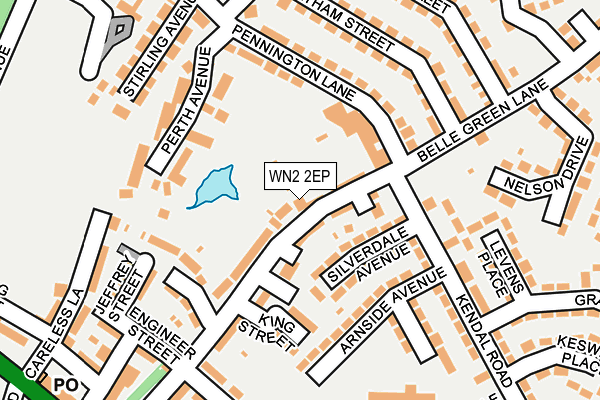 WN2 2EP map - OS OpenMap – Local (Ordnance Survey)