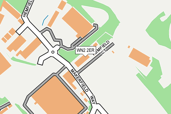 WN2 2ER map - OS OpenMap – Local (Ordnance Survey)