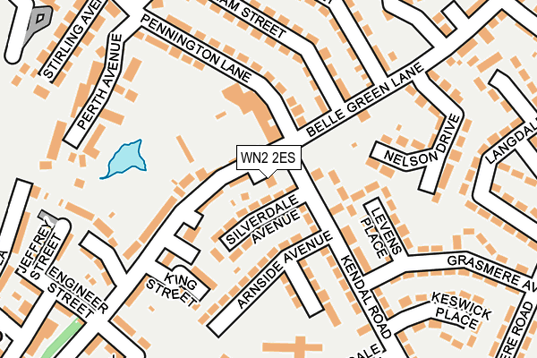 WN2 2ES map - OS OpenMap – Local (Ordnance Survey)