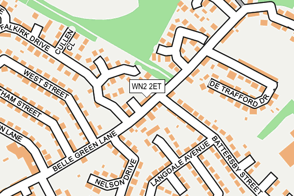WN2 2ET map - OS OpenMap – Local (Ordnance Survey)