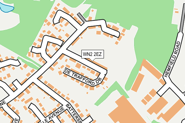 WN2 2EZ map - OS OpenMap – Local (Ordnance Survey)