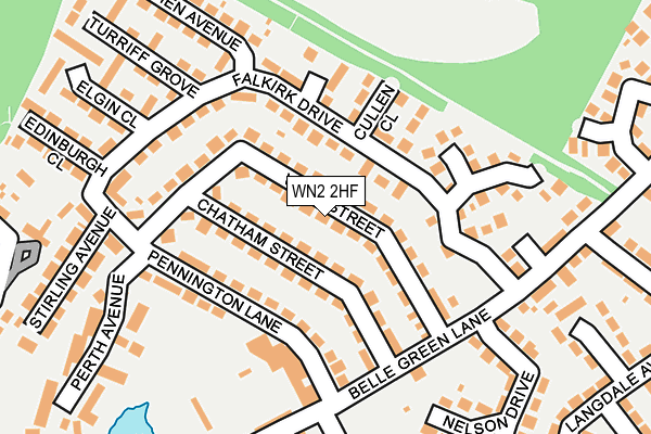 WN2 2HF map - OS OpenMap – Local (Ordnance Survey)