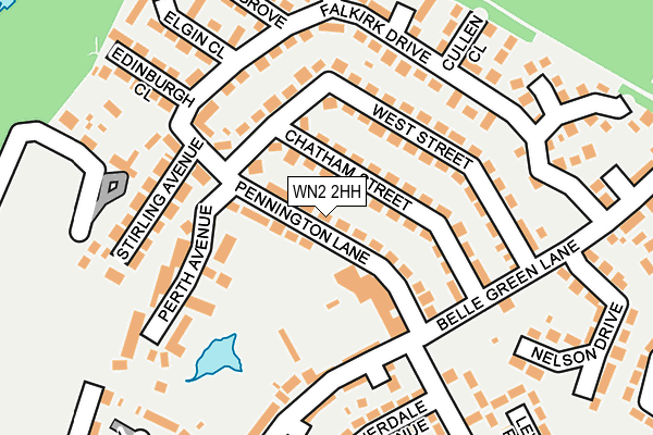 WN2 2HH map - OS OpenMap – Local (Ordnance Survey)