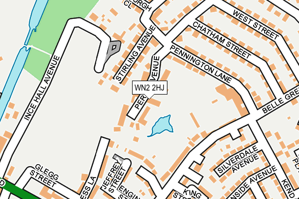WN2 2HJ map - OS OpenMap – Local (Ordnance Survey)