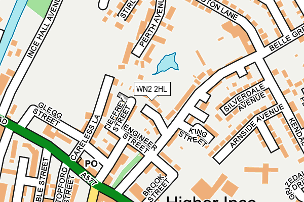 WN2 2HL map - OS OpenMap – Local (Ordnance Survey)