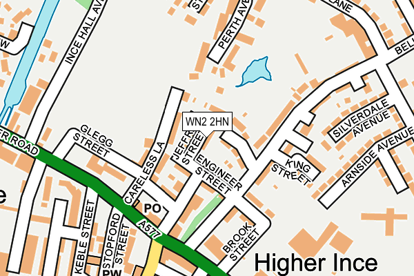 WN2 2HN map - OS OpenMap – Local (Ordnance Survey)