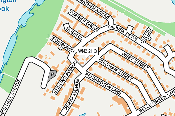 WN2 2HQ map - OS OpenMap – Local (Ordnance Survey)