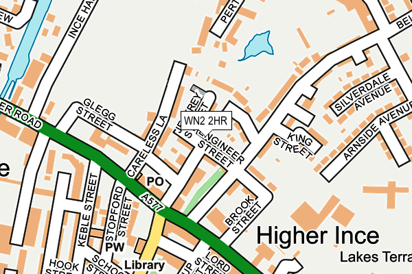 WN2 2HR map - OS OpenMap – Local (Ordnance Survey)