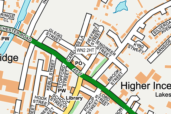 WN2 2HT map - OS OpenMap – Local (Ordnance Survey)