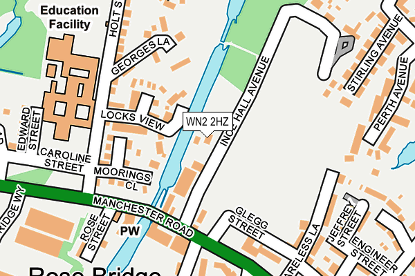 WN2 2HZ map - OS OpenMap – Local (Ordnance Survey)