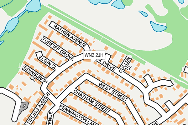WN2 2JH map - OS OpenMap – Local (Ordnance Survey)