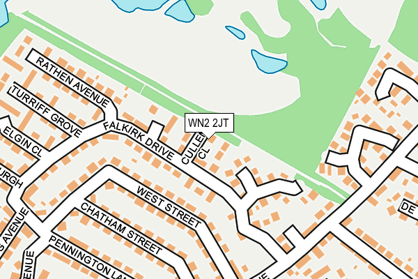 WN2 2JT map - OS OpenMap – Local (Ordnance Survey)