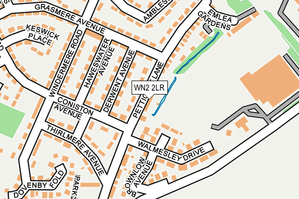 WN2 2LR map - OS OpenMap – Local (Ordnance Survey)
