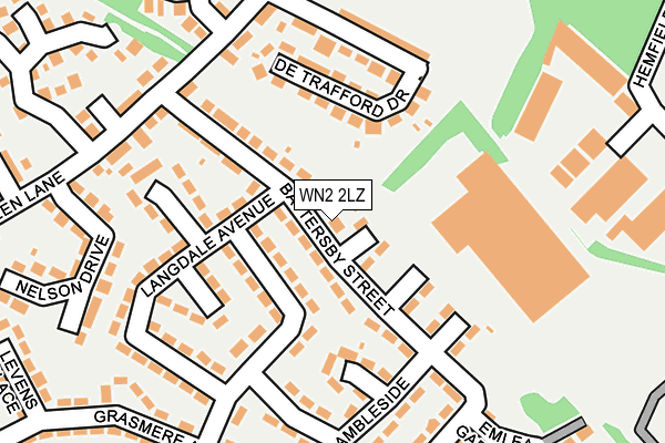 WN2 2LZ map - OS OpenMap – Local (Ordnance Survey)