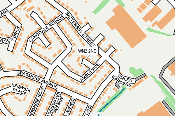 WN2 2ND map - OS OpenMap – Local (Ordnance Survey)
