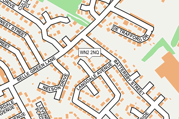 WN2 2NQ map - OS OpenMap – Local (Ordnance Survey)