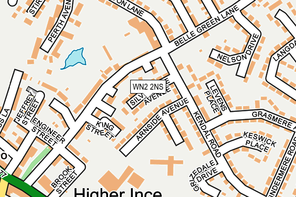 WN2 2NS map - OS OpenMap – Local (Ordnance Survey)
