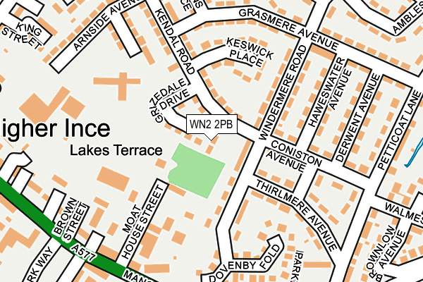 WN2 2PB map - OS OpenMap – Local (Ordnance Survey)