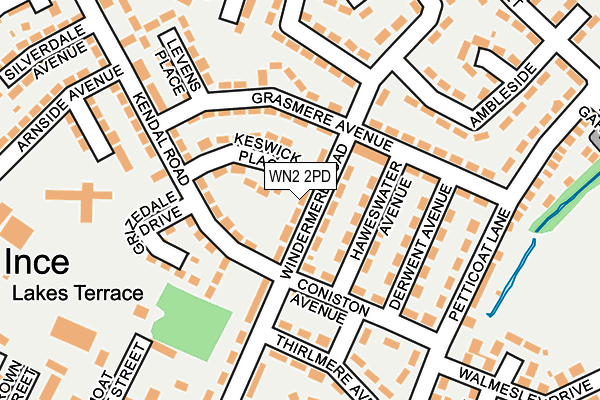 WN2 2PD map - OS OpenMap – Local (Ordnance Survey)