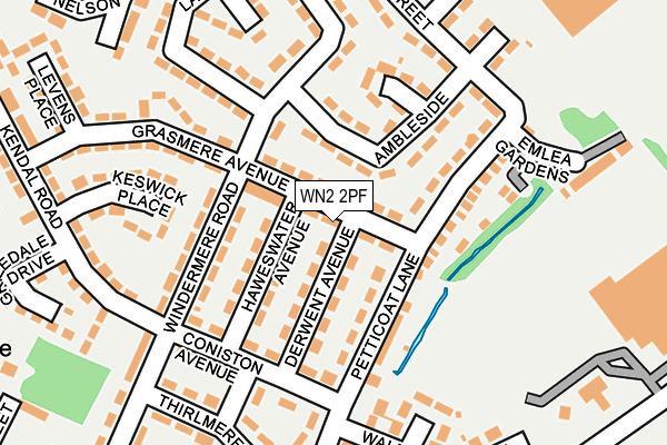 WN2 2PF map - OS OpenMap – Local (Ordnance Survey)