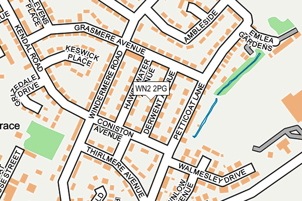 WN2 2PG map - OS OpenMap – Local (Ordnance Survey)