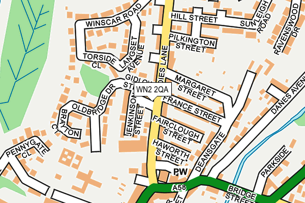 Map of UPHOLLAND RISING DAMP EXPERTS LTD at local scale