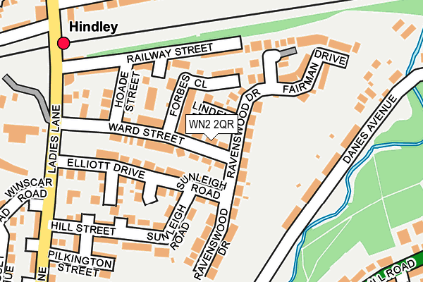 WN2 2QR map - OS OpenMap – Local (Ordnance Survey)