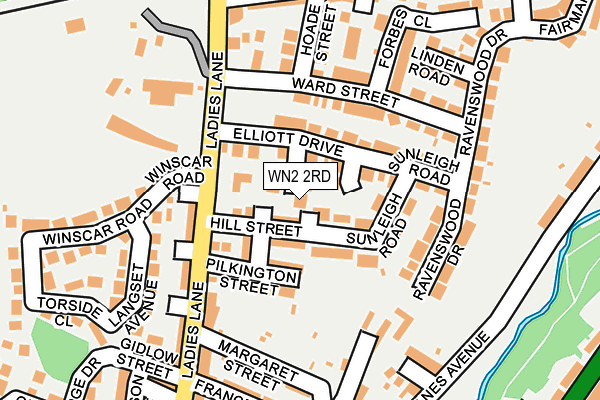 WN2 2RD map - OS OpenMap – Local (Ordnance Survey)