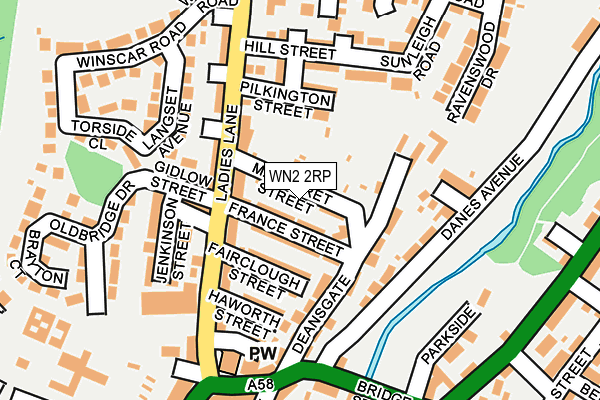 WN2 2RP map - OS OpenMap – Local (Ordnance Survey)