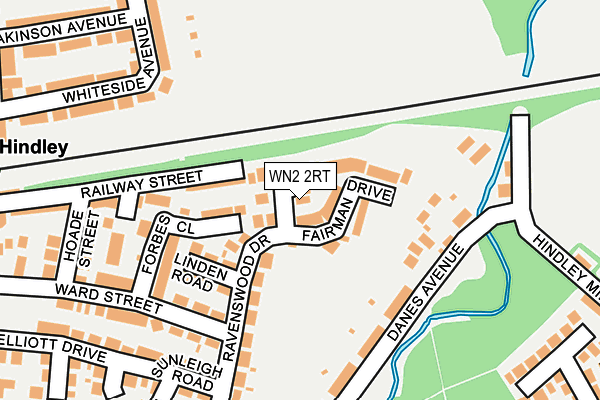 WN2 2RT map - OS OpenMap – Local (Ordnance Survey)