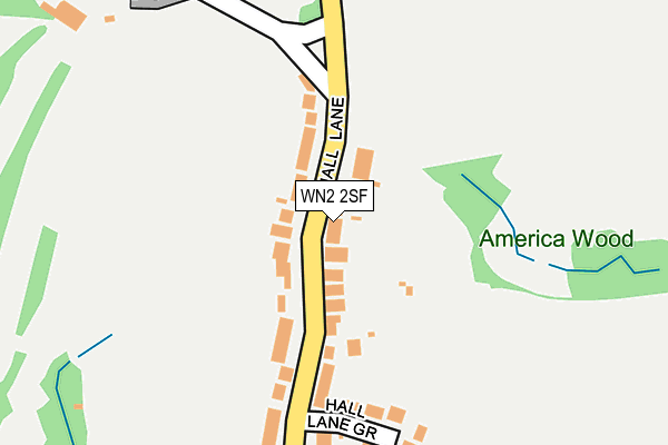 WN2 2SF map - OS OpenMap – Local (Ordnance Survey)