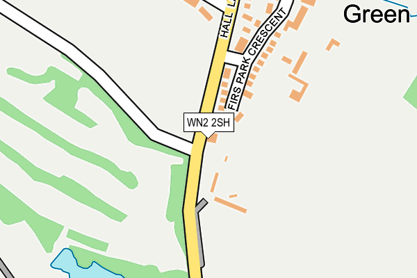 WN2 2SH map - OS OpenMap – Local (Ordnance Survey)