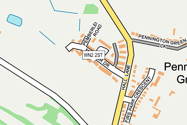 WN2 2ST map - OS OpenMap – Local (Ordnance Survey)