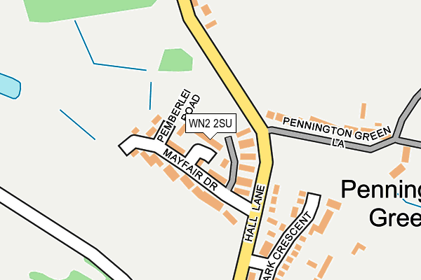 WN2 2SU map - OS OpenMap – Local (Ordnance Survey)