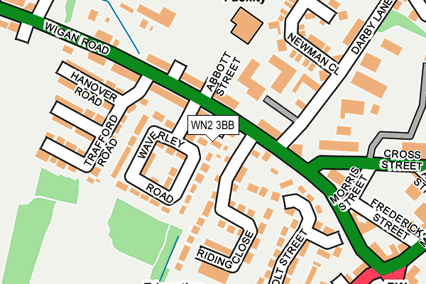 WN2 3BB map - OS OpenMap – Local (Ordnance Survey)