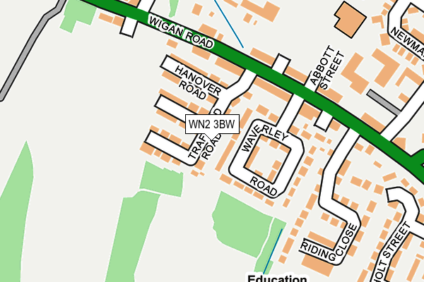 WN2 3BW map - OS OpenMap – Local (Ordnance Survey)