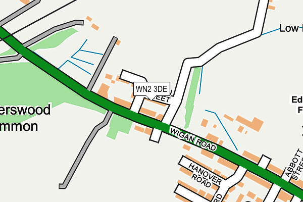 WN2 3DE map - OS OpenMap – Local (Ordnance Survey)