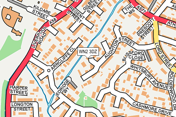 WN2 3DZ map - OS OpenMap – Local (Ordnance Survey)