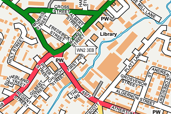 WN2 3EB map - OS OpenMap – Local (Ordnance Survey)