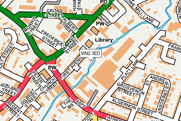 WN2 3ED map - OS OpenMap – Local (Ordnance Survey)