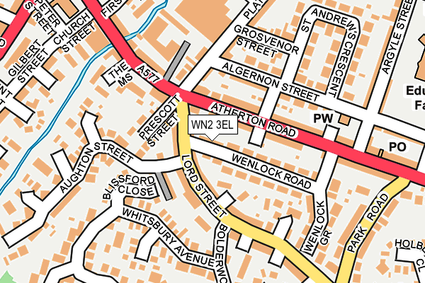 WN2 3EL map - OS OpenMap – Local (Ordnance Survey)
