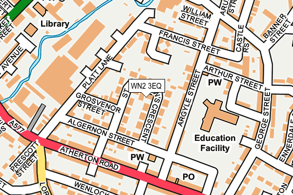 WN2 3EQ map - OS OpenMap – Local (Ordnance Survey)
