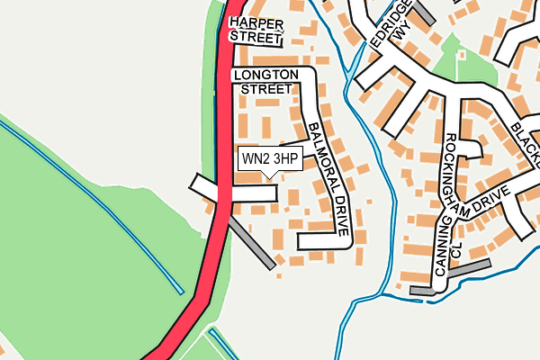 WN2 3HP map - OS OpenMap – Local (Ordnance Survey)