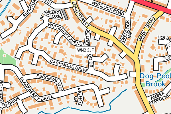 WN2 3JF map - OS OpenMap – Local (Ordnance Survey)