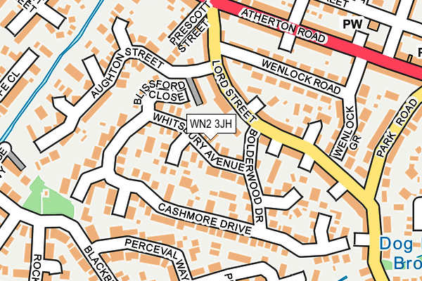WN2 3JH map - OS OpenMap – Local (Ordnance Survey)