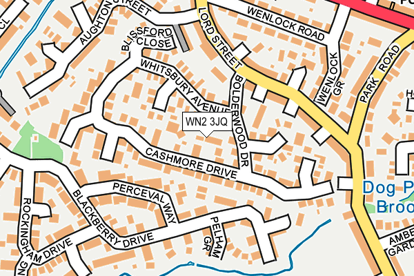WN2 3JQ map - OS OpenMap – Local (Ordnance Survey)