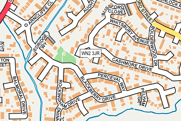 WN2 3JR map - OS OpenMap – Local (Ordnance Survey)