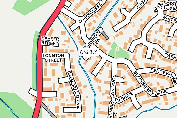 WN2 3JY map - OS OpenMap – Local (Ordnance Survey)