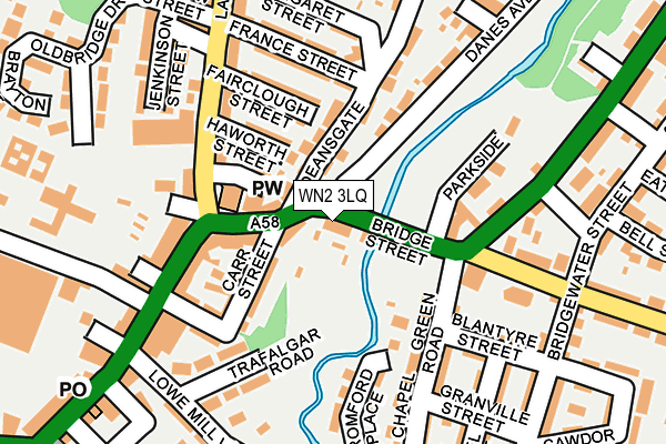 WN2 3LQ map - OS OpenMap – Local (Ordnance Survey)